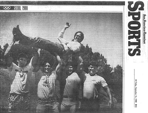 Picture for 1988 Seoul Olympics - Victor Conte Getting Athlete's In Tune